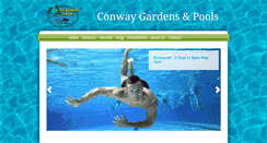 Desktop Screenshot of conwaygardensandpools.com